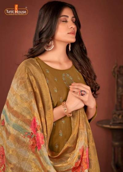 Haseena By Tunic House Ethnic Wear Silk Readymade Salwar Kameez Collection